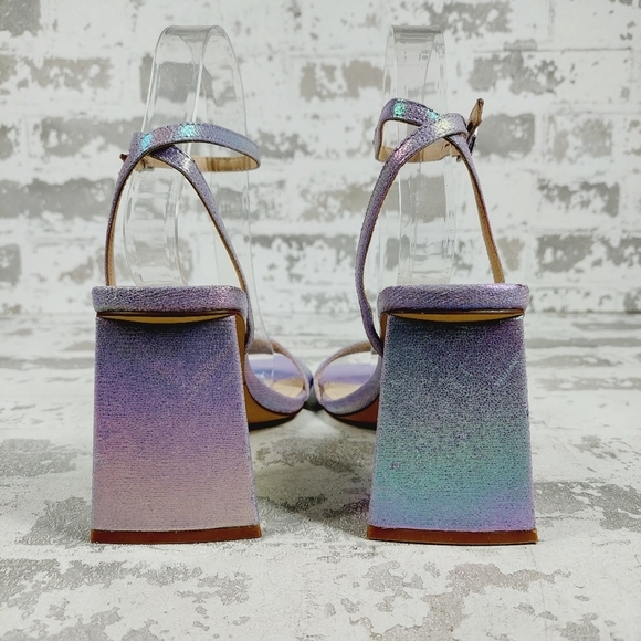 New Bp Parker 6 Ankle Strap Square Open Toe Heeled Sandals H875 - Picture 6 of 14